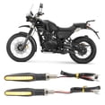 thumbnail image 4 of Turn Signal Lights, ABS Super Bright Motorcycle LED Warning Light Durable Low Power Consumption  For Chopper Black, 4 of 8