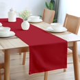 thumbnail image 1 of SHIQI-Table Runner 13x59 Po Long Tissu en Toile de Coton Couleur Unie Rouge Profond Lavable en Machine & Durable, 1 of 4