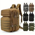 thumbnail image 1 of 45L Waterproof Multi-Compartment Tactical Backpack - Camouflage, Large Capacity, Perfect for Outdoor Fitness, Travel & Computer Use, 1 of 5