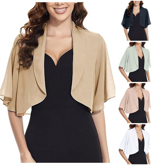 Women Fashion Solid Shawl Dress Party Small Vest Daily Loose Casual Coat Womens Button down Long Sleeve Cardigan