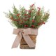thumbnail image 2 of Fiudx Ofertas Del Día: Cesta de Flores de Frutos Rojos para Colgar En La Pared - Decoración Navideña con Hojas y Enredaderas Verdes - Corona de Imitación para Puertas, Ventanas, Bodas y Fiestas - 1 P, 2 of 6