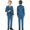 thumbnail image 3 of Boys Formal Suit Set 5 Pieces Fashion Slim Fit Suits, 3 of 17