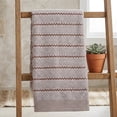 thumbnail image 7 of REGALWOVEN Pure Cotton Soft Hand Towels, Wavy Stripe Highly Absorbent Towels, 2 Pack Decorative Towel Set for Bathroom, Guest Room, Holiday Light Brown 29" x 13", 7 of 7
