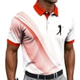 thumbnail image 2 of Fnnxeal Mens Polo Shirts Casual Graphic Collared Summer Short Sleeve Golf Polo Red Shirts for Men Size 3XL, 2 of 7