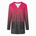 thumbnail image 6 of Towmus Women's Lightweight Cardigan Sweaters Loose Cardigan Solid Color Shirt Casual Long Sleeved Slim Fit Sweaters With Pockets, 6 of 6