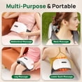 thumbnail image 5 of HMMSYLVA Double Disc Abdominal Massager with Heat, Electric Automatic Stomach Massager for Digestion, Bian Stone Belly Cellulite Massage Relieves Bloating, Stomach Pain, Constipation, 5 of 14