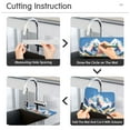 thumbnail image 5 of Yayeee Faucet Mat for Kitchen Sink 30" Diatomite Long Splash Guard Pad, Abstract Snow Mountain, 5 of 7