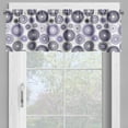 thumbnail image 4 of Ambesonne Purple Black Valance & Curtain, Mandala, 55"x24", Violet Black White, 4 of 6