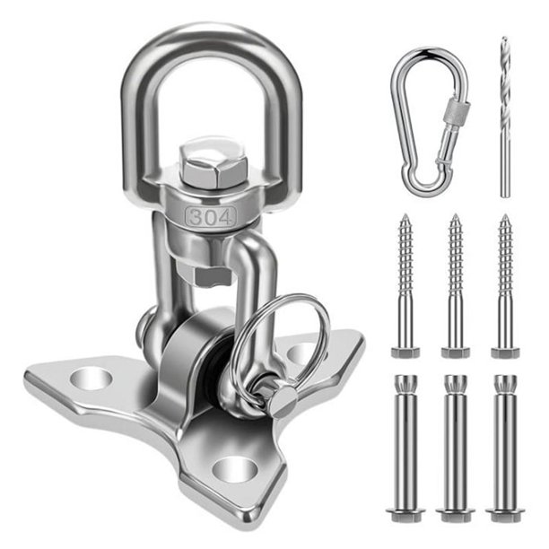 Silla Colgante con Gancho de Techo, Soporte de Techo Resistente, Gancho de Columpio Columpio de Hasta 450 Kg para Silla Colgante con Gancho para Techo