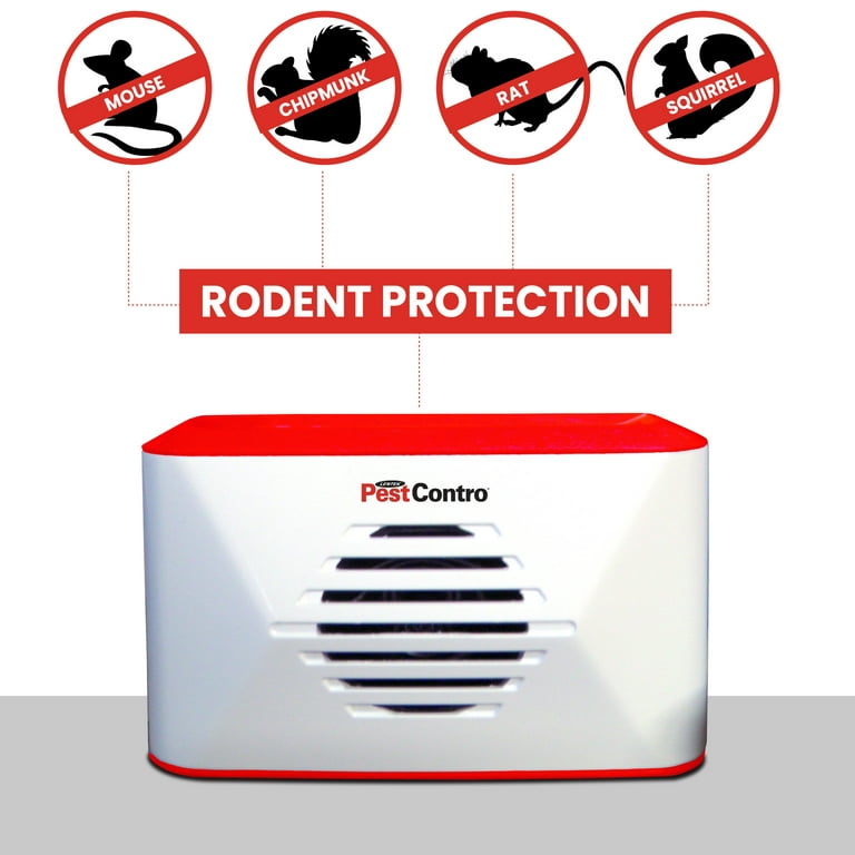 PestContro Portable Ultrasonic Rodent Repeller, Dual Frequency Cordless