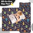 thumbnail image 4 of Colorful Halloween Ghosts Skulls and Pumpkins Toddler Nap Mats for Kids Preschool,50"x20" Sleeping Mat Bag or Kids,Toddler Sleeping Bag,Toddler Nap Mat or Daycare, 4 of 6