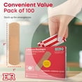thumbnail image 6 of Ever Ready First Aid 1” x 3” Fabric Adhesive Bandages, Latex-Free Stretchy Strips – 100 Count, 6 of 7