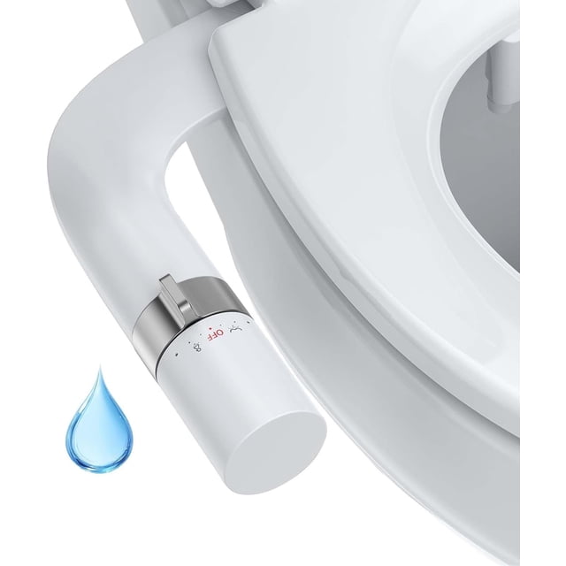 Bingirl Bidet Attachment for Toilet with Water Pressure Control and Self-Cleaning Dual Nozzles