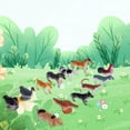 thumbnail image 4 of 48 tarjetas Montessori Hugo de granja Modelo de aves, 4 of 9