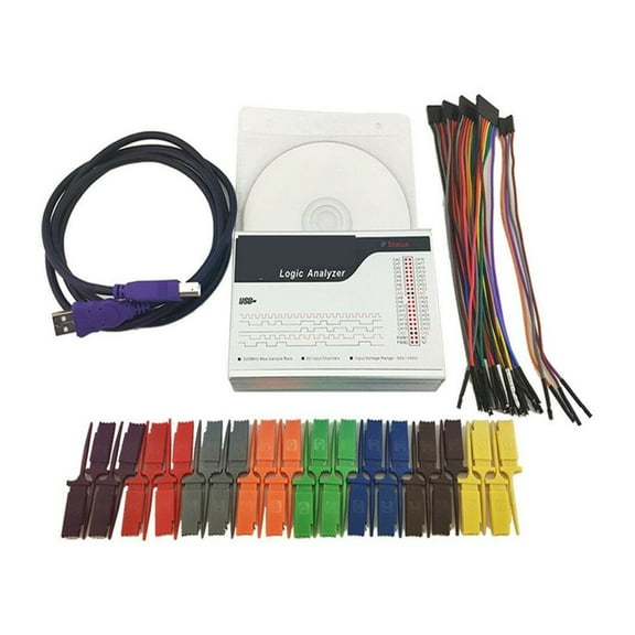 USB Logic Analyzer LA5032 500MHz Max Sample Rate 32 Channels 10B Samples Debug Tool