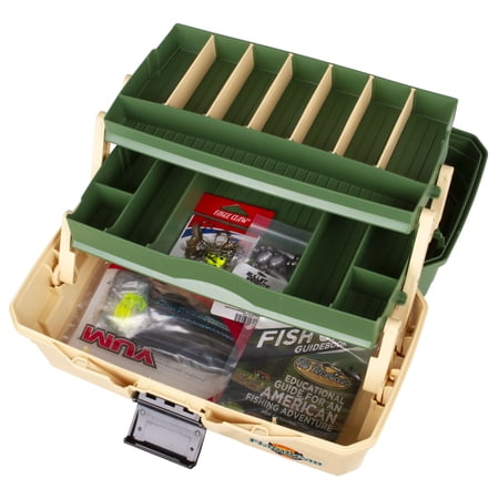 Flambeau Outdoors Fishing Tackle Box and Bait Storage Kit Two Tray