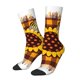 thumbnail image 1 of Fotbe Sunflower Gnomes and Bees Calcetas Largas con Estampado para Hombre y Mujer – Calcetas de Compresión Transpirables y Elásticas, Viajar y Uso Diario Talla 5-11, 1 of 6