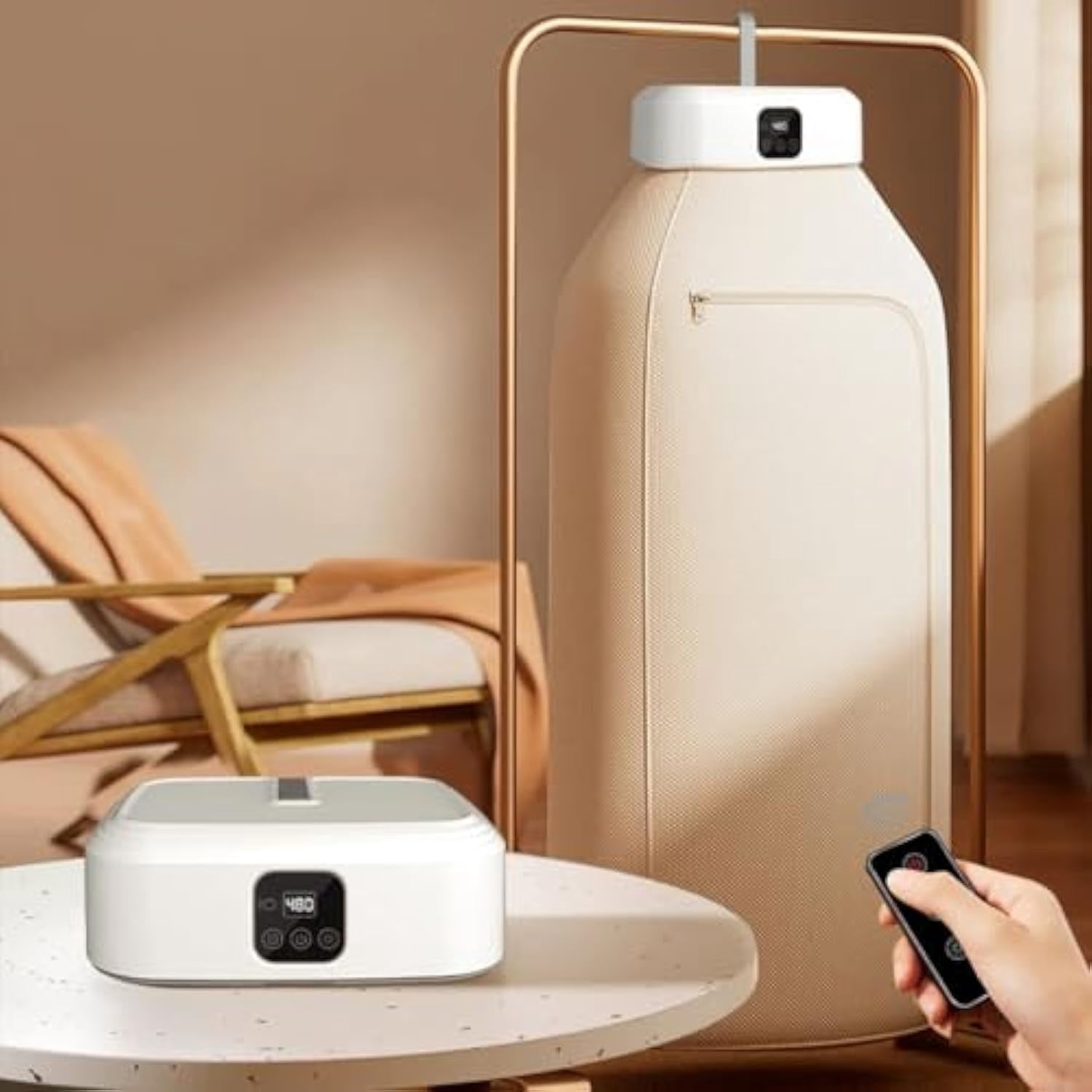 Portable Dryer for Clothes, Upgraded Portable & Compact Clothes Dryer, Foldable Electric Drying Machine with Dry Bag, Mini Laundry Dryers with Adjustable Timer for Travel, Home, Apartment