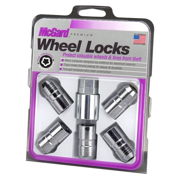 5LOCK WHEEL LOCK SET M14X1.5 NUT CONE SEAT DUAL 21MM & 22MM HEX 1.639 IN OAL