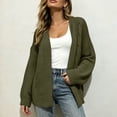 thumbnail image 6 of Women's Long Sleeve Knit Cardigan Dressy Casual Open Front Loose Sweaters Plus Size Fall Fashion Long Outerwear Size S-3XL, 6 of 7