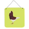 thumbnail image 1 of Capucin Pigeon Rouge Vert Mur Ou Porte Suspendus Imprimés&44; 6 x 6 Po., 1 of 1