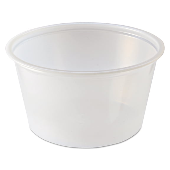 Fabri-Kal 9505195 2 oz Portion Cups - Clear (250 Sleeves, 10 Sleeves/Carton)