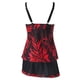 thumbnail image 4 of Gibobby Conjunto de Bikini para Mujer Trajes de baño tankini con falda Trajes de baño de 2 piezas Trajes de baño de bloque de color para mujeres(Rojo,XL), 4 of 5