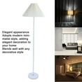 thumbnail image 4 of Minimalist Fabric Round Shade Floor Lamp with Remote Control Premium Iron Modern Style for Living Room Bedroom Office, 4 of 7