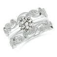 thumbnail image 4 of ANGARA Natural 0.11 Ct. Diamond Fashion Ring in 14K White Gold for Women (Ring Size: 12), 4 of 11