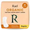 thumbnail image 1 of Panty Liners Rael de algodón orgánico, regulares, 81 unidades, para mujer, 1 of 7