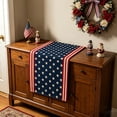 thumbnail image 6 of FEOLGEHLY 4th of July Decorations, Independence Day Home Decor, 4th Of July Table Runner Patriotic Red White Blue Star Table Runner Independence Day Holiday Kitchen Dining Table Decor, 6 of 6