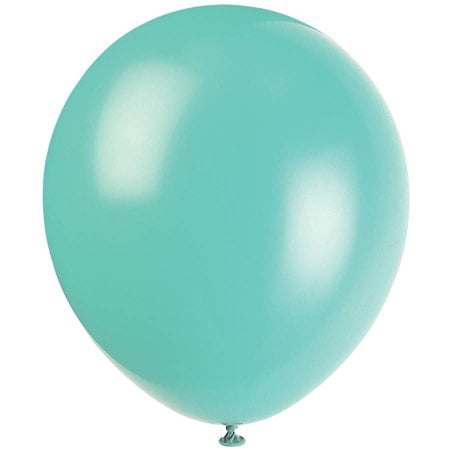 Latex Balloons, 12 in, Sea Foam Aqua, 40ct (4 packs of 10)