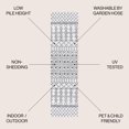 thumbnail image 4 of JONATHAN Y SANTA MONICA 2 x 8 Runner Rug, Kafel Tribal Bohemian - Ivory/Black, SMB130E-28, 4 of 10