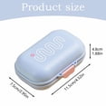 thumbnail image 2 of Travel Soap Case, Waterproof Portable Container with Ventilated Lid, Cute Bath Accessory for Hotels, Gym, Compact Toiletry Storage Solution Yellow 4.52x2.95x1.88'', 2 of 6