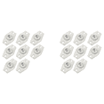 thumbnail image 1 of 16 Pieces Self Adhesive Caster Wheels Mini Swivel Wheels Rotation Sticky Pulley with (White), 1 of 5