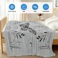thumbnail image 4 of Grey Butterfly Cooling Blanket,Lightweight Breathable Summer Throw Blanket with Double Sided Cold Effect,Vintage Boho Spring Floral Botancial Picnic Blankets Bed Sheet for Hot Sleepers 40"x60", 4 of 8