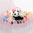 thumbnail image 5 of Stuffed Animal Storage with Mesh Hammock for Lightweight Plush Toy Dark Pink, 5 of 5