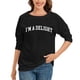 thumbnail image 1 of Gibobby Sudadera mujer Sudadera de Manga Larga para Mujer de Gran tamaño de otoño de Talla Grande Holgada Cuello Redondo atlético Y-2K(Negro,CH), 1 of 4