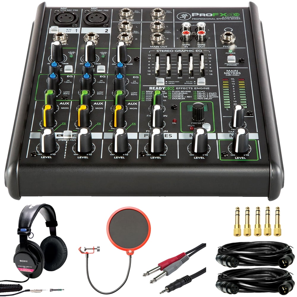 Mackie ProFX4v2 4Channel Sound Reinforcement Mixer with BuiltIn FX