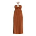 thumbnail image 5 of No Boundaries Halter Maxi Dress, Women's, 5 of 5