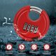 thumbnail image 3 of Candado de combinación resistente para exteriores, color rojo, de 1 pieza, candado de disco impermeable con combinación, candado de seguridad redondo de 4 dígitos para valla de garaje Sailing Electrónica, 3 of 5