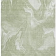 thumbnail image 4 of HomeRoots 665815 5 x 8 ft. Artichoke Green & Ivory Abstract Transitional Washable Machine Made Rectangle Area Rug with UV Protection, 4 of 9