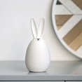 thumbnail image 2 of 2Pcs Ceramic White Bunny Figurine, Easter Rabbits Decoration Cute Bunny Egg Ornaments, Collectible Sculpture Craft for Home Office Easter Day Decor ﻿, 2 of 4