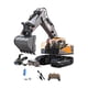 thumbnail image 1 of Excavadora de ingeniería de juguete de construcción de control remoto con rotación de 360 ​​grados amarillo, 1 of 8