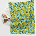 thumbnail image 6 of Naloa Lemon1 Dog Blanket, 3 Sizes Cat Blanket for Indoor Cats Large Medium Small Dog Gifts-Medium, 6 of 8