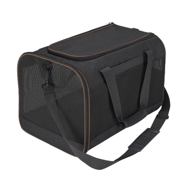 Bolsa Transportadora para Gatos, Bolso para Perros con Almohadilla Extraíble, Bolsa de Viaje para Mascotas, Por Aerolínea para Perros Pequeño Negro