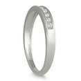 thumbnail image 2 of SZUL Women's AGS Certified 1/4 Carat TW Channel Set Diamond Band in 10K White Gold (K-L Color, I2-I3 Clarity), 2 of 4