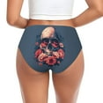 thumbnail image 3 of Womens Underwear Skull With Roses And Sunglasses Cuteness No Show Seamless Underwear for Women, Soft Stretch Women's Panties, Hipster Ladies Panties Bikini Underwear Briefs, 3 of 6