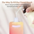 thumbnail image 5 of Travel Pouches for Toiletries - 12 Pack Leak Proof 3oz TSA Approved Travel Size Containers, Stand Up, Slim & Lightweight Design, Take up Less Space, Pack More Liquids, 5 of 18