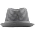 thumbnail image 3 of Light Weight Classic Soft Cool Mesh Crushable Fedora hat, 3 of 5